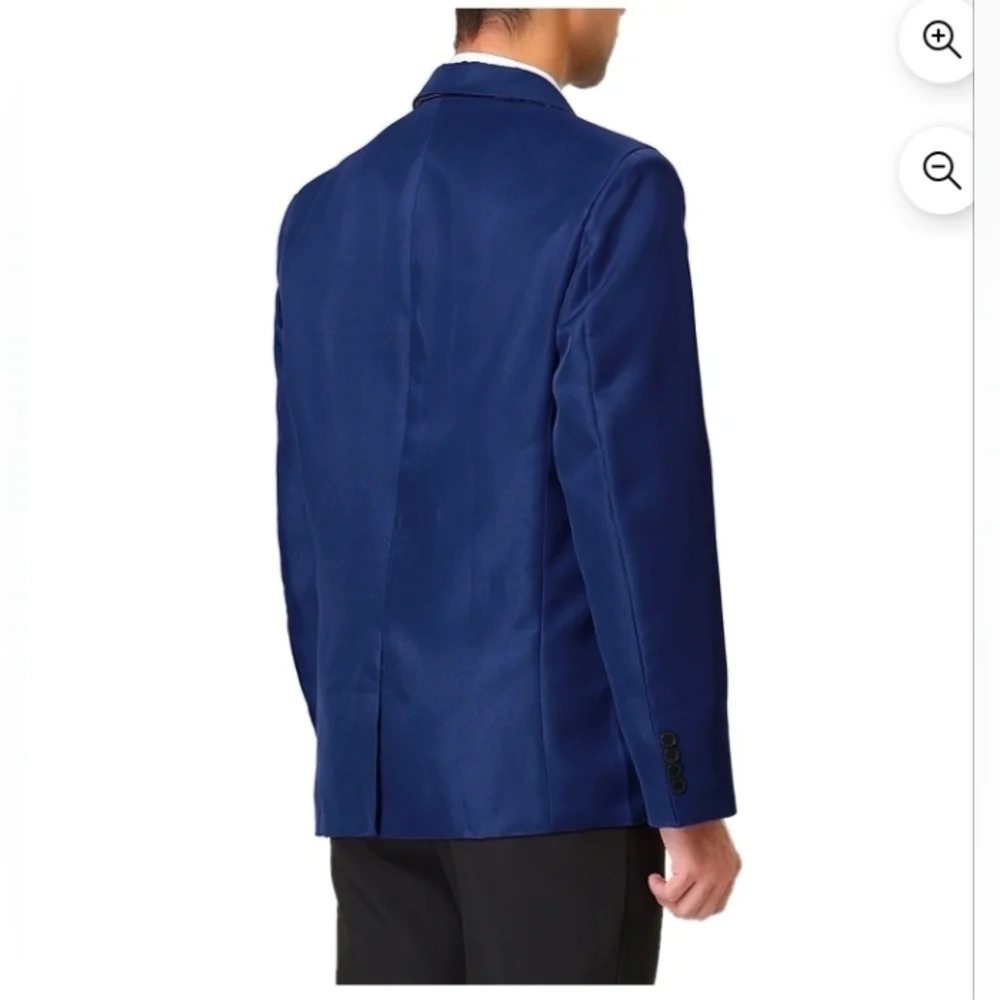 Lars Amadeus Men's Dress Slim Fit Blazer Single Breasted One Button Prom Suit